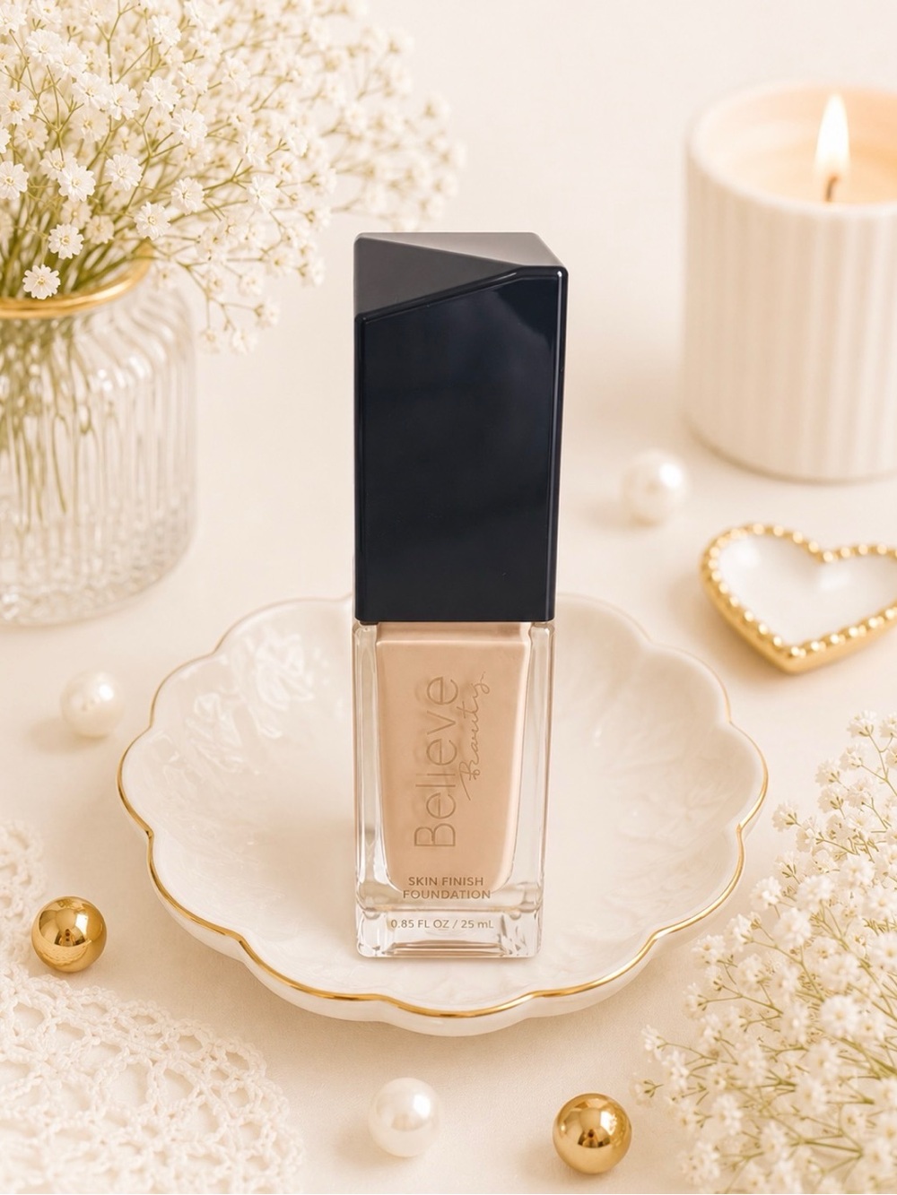 Believe Beauty Skin Finish Foundation in Buff